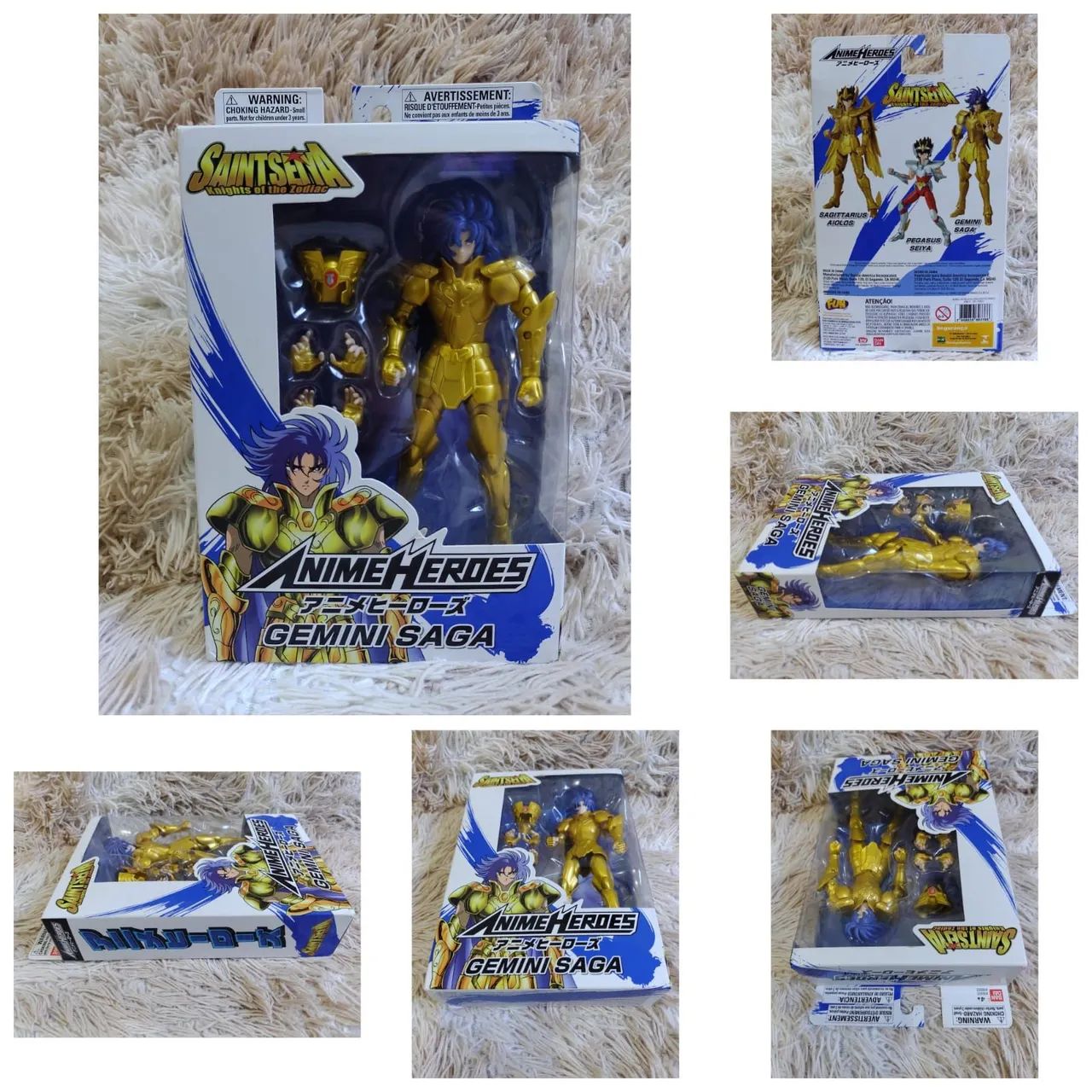 Cavaleiros do Zodíaco Gemini Saga Cavaleiro de Ouro Original BANDAI. Lacrado de Fábrica  - Foto 5
