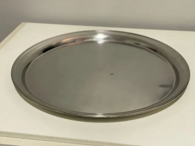 Round Stainless Steel Waiter Tray 35 cm