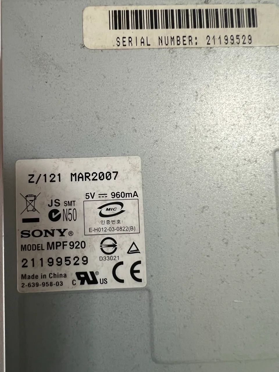 Floppy Disk 1.44 SONY64302744161027121