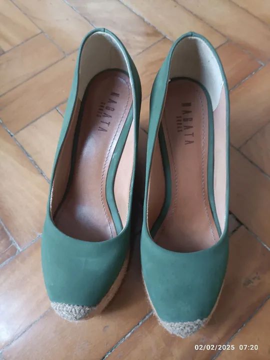 Sandálias Nagata verde  - Foto 4