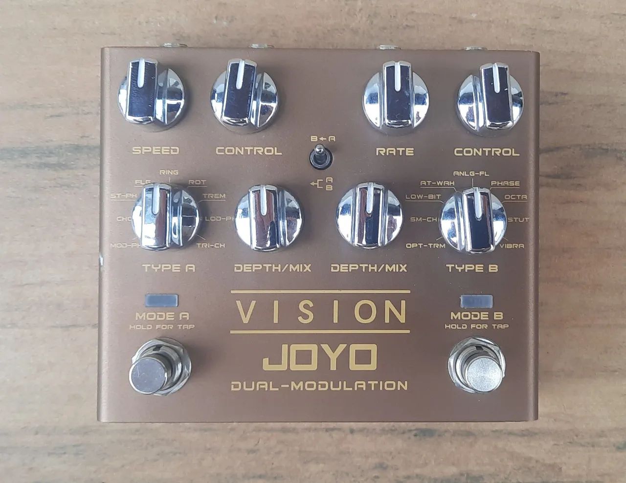 Pedal de Efeito Joyo Vision Dual Modulação - Instrumentos