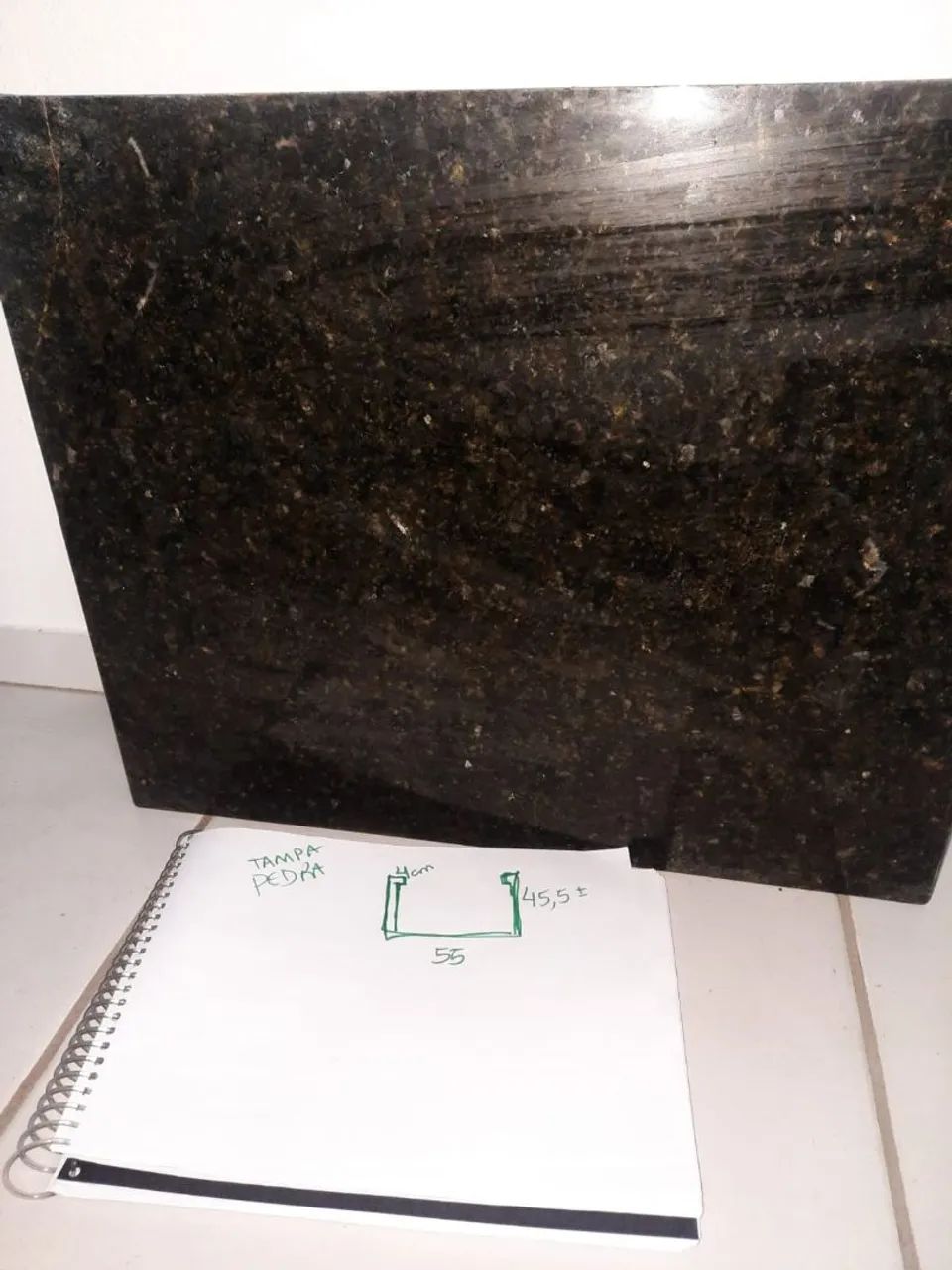 Tampão quadrado de Granito Preto - Foto 2