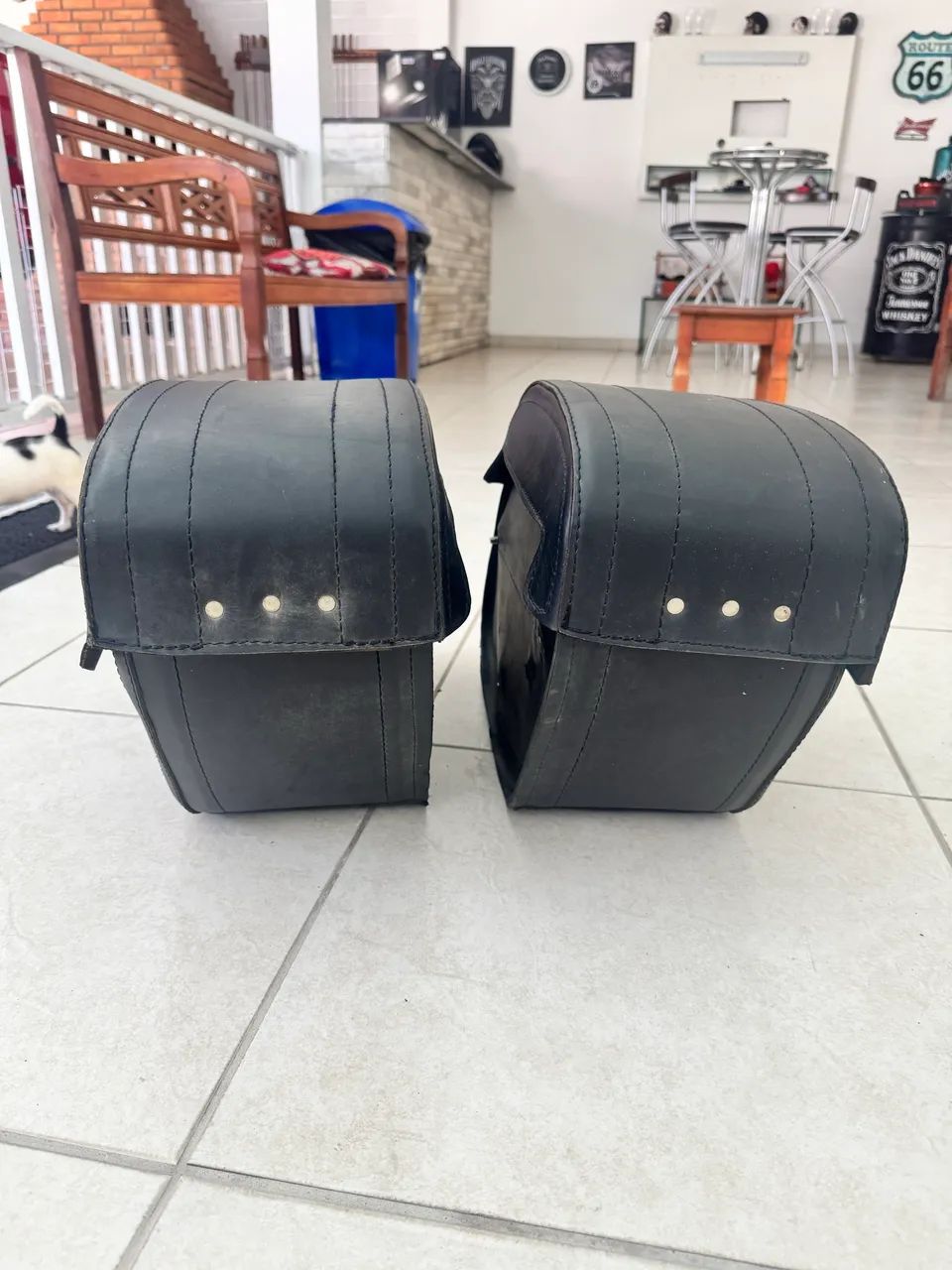 Alforges para Motos - Fat Boy - Couro - Foto 5