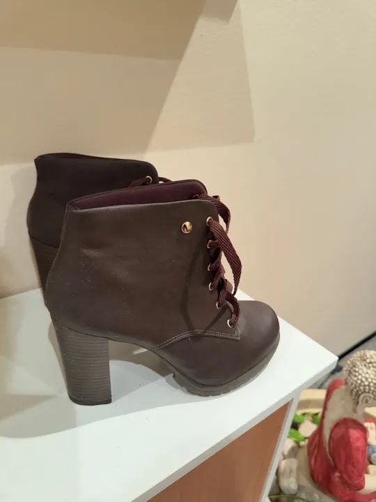 Coturno/Bota Sapatinho de Luxo Marrom - Foto 2