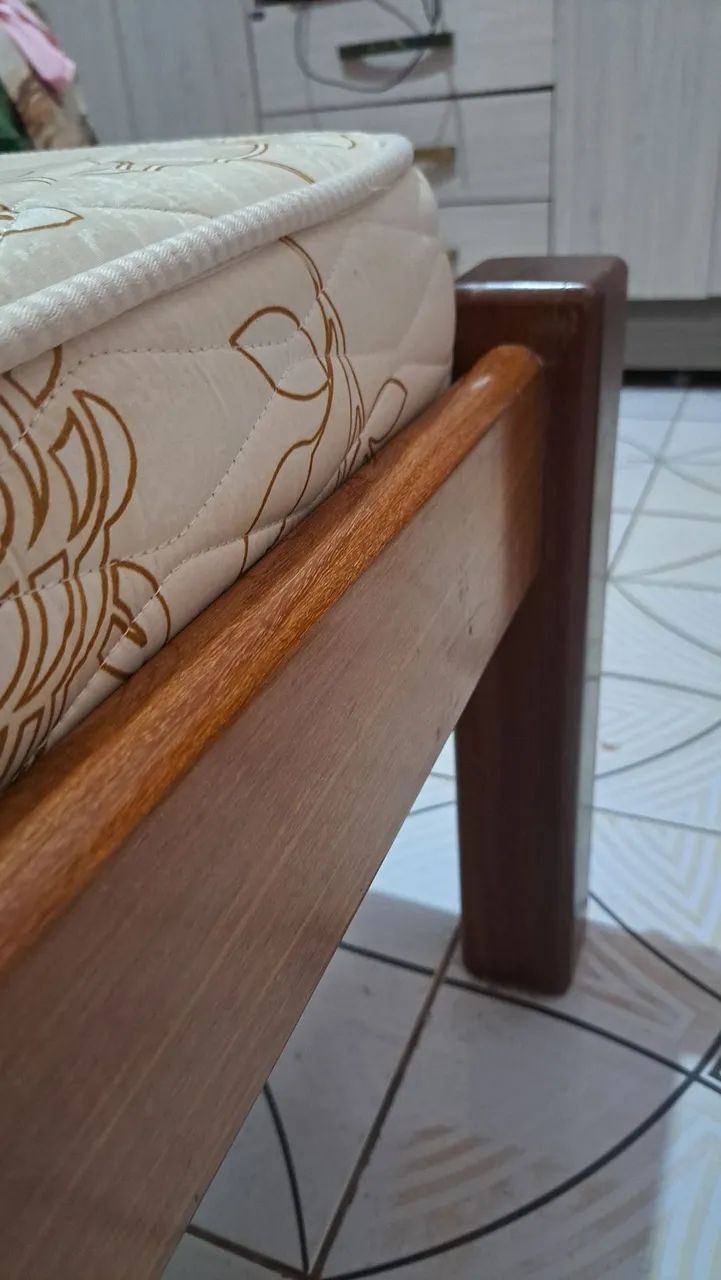 Cama de casal com colchão  - Foto 2