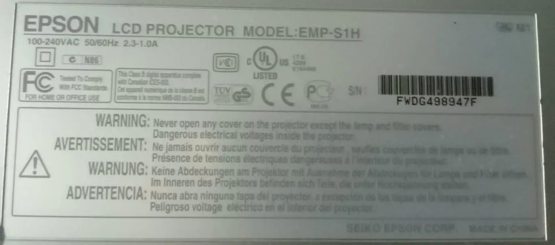 Projetor EPSON PowerLite S1 (No estado) - Foto 2