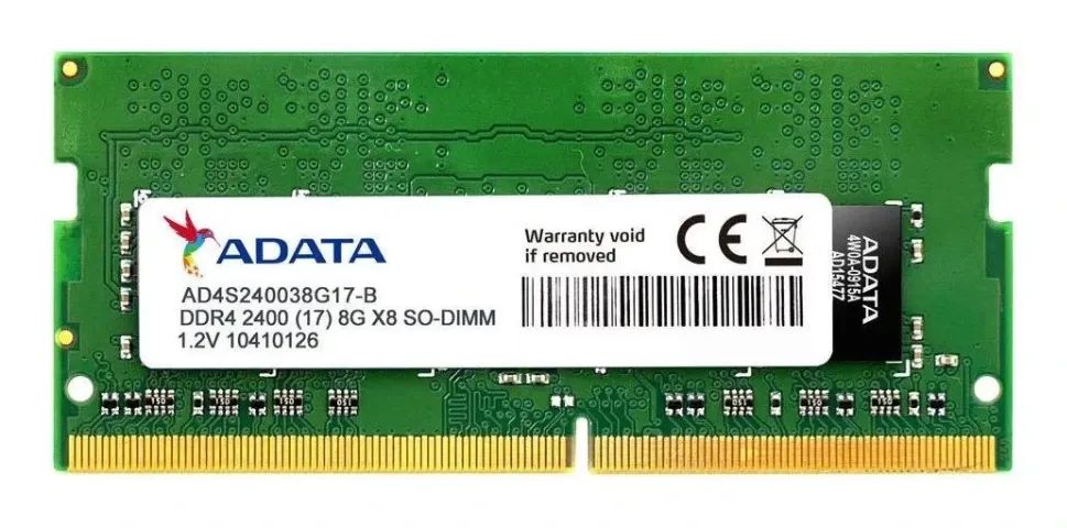Kit 16GB RAM DDR4 2400MHz ADATA (2x 8GB) - Notebook - Dual Channel