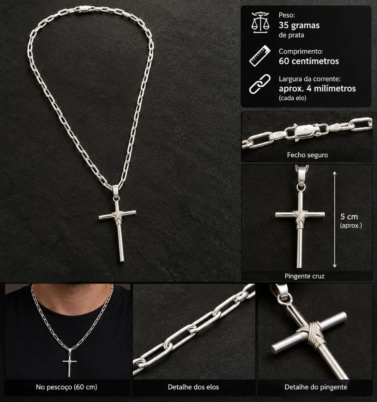 Cordão de prata 