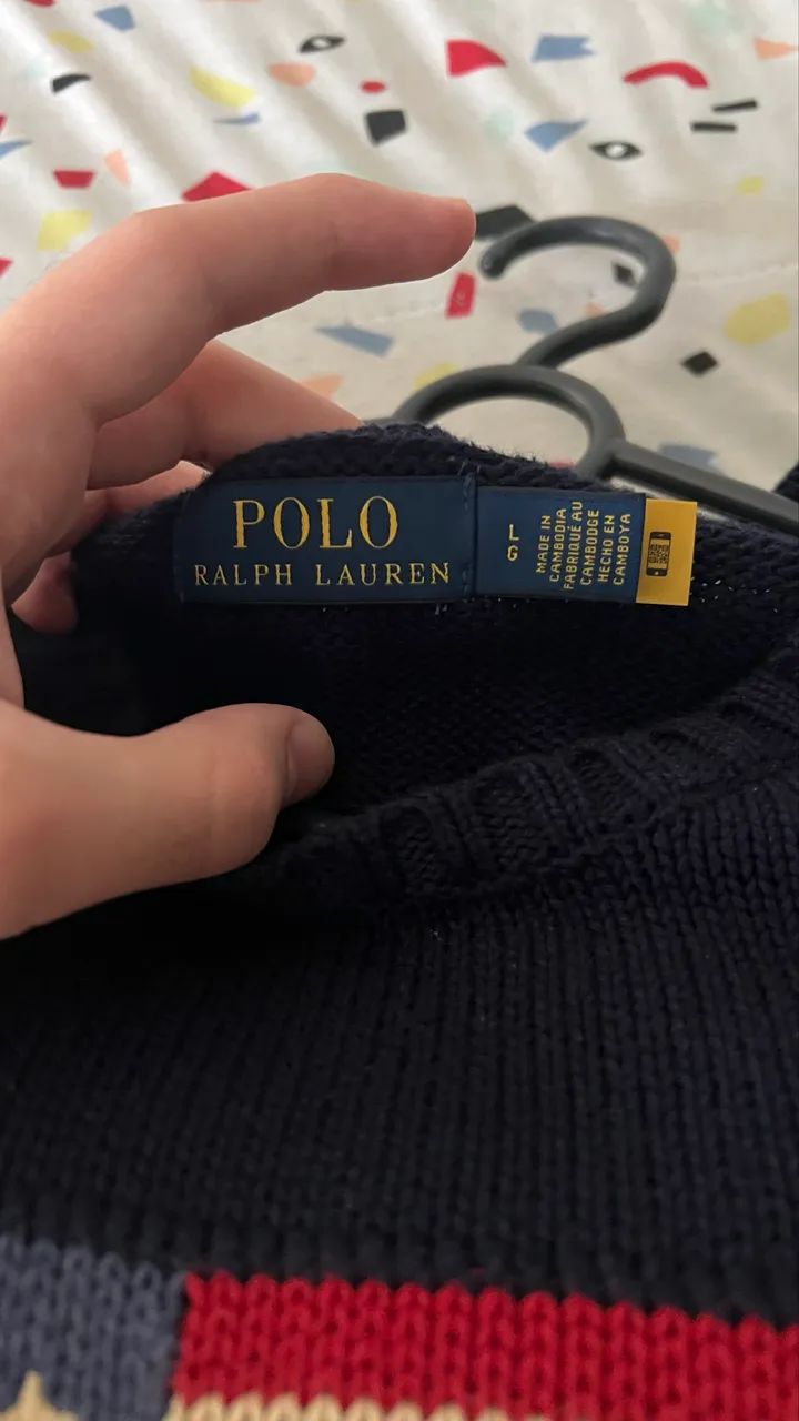 Suéter polo Ralph Lauren iconic flag  - Foto 5
