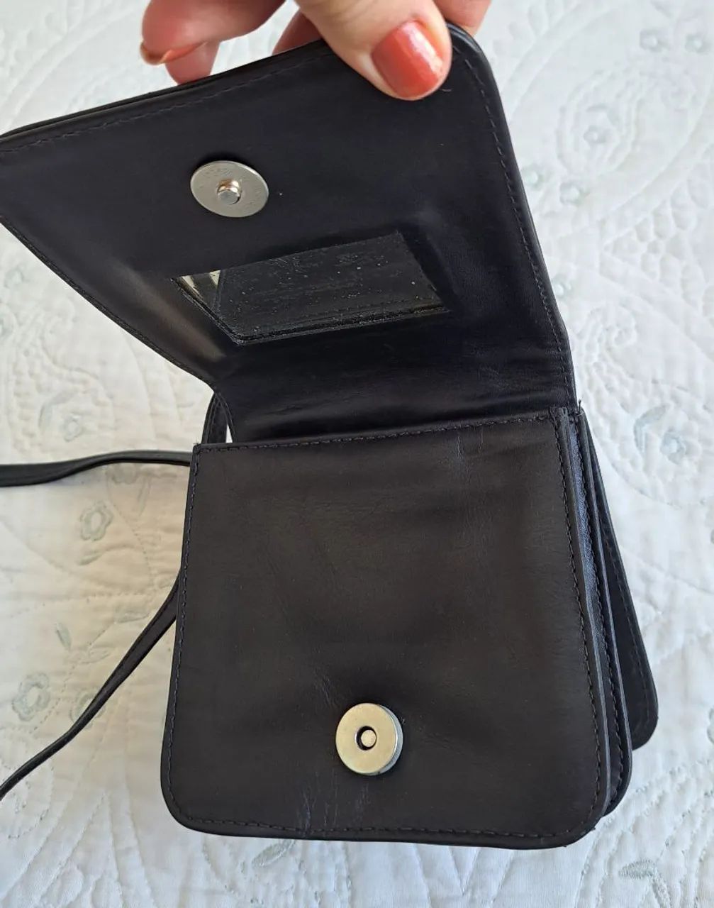 Bolsa Couro legítimo Tam P - Foto 2