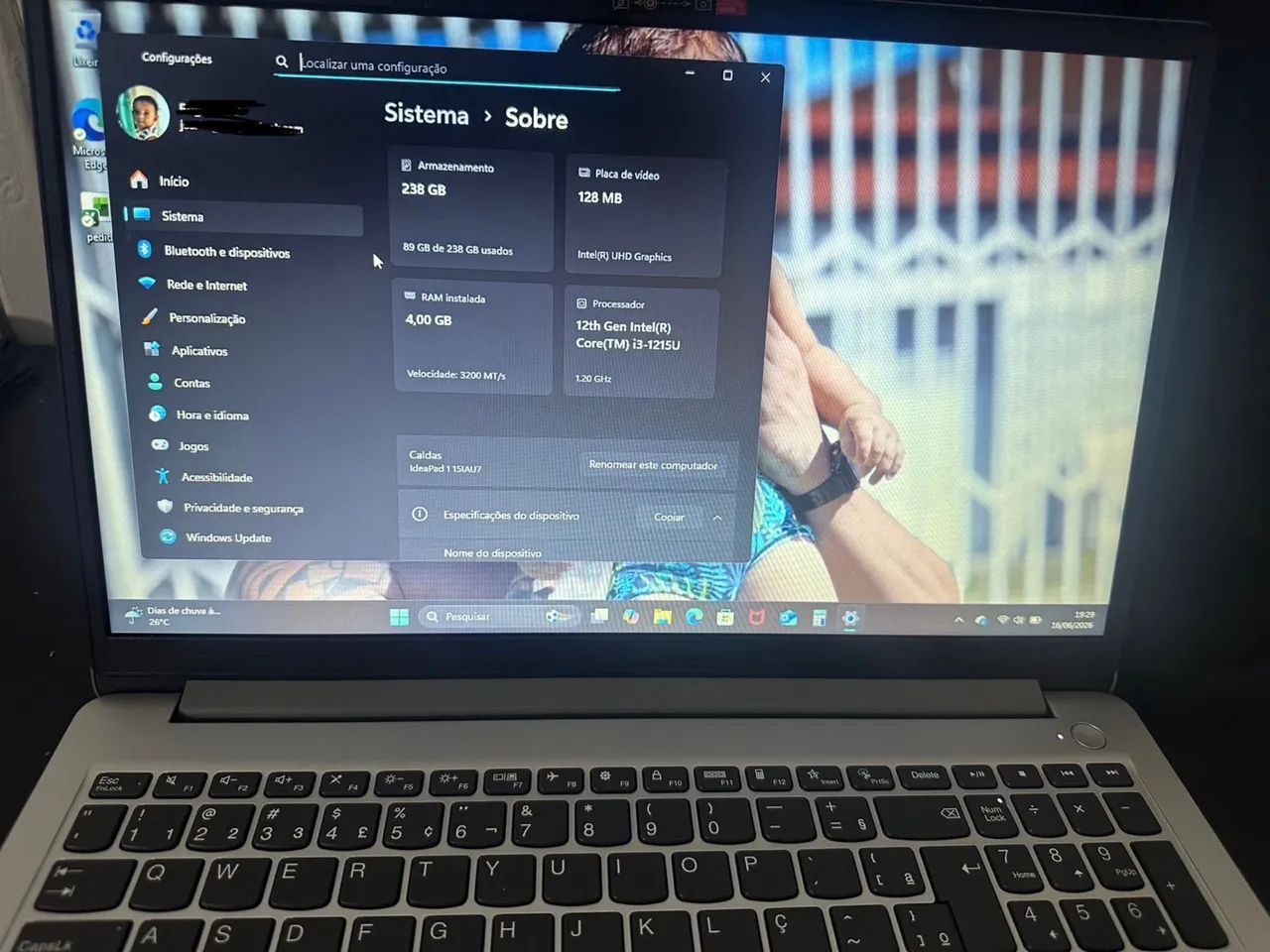 Notebook Lenovo i3 novíssimo  - Foto 3