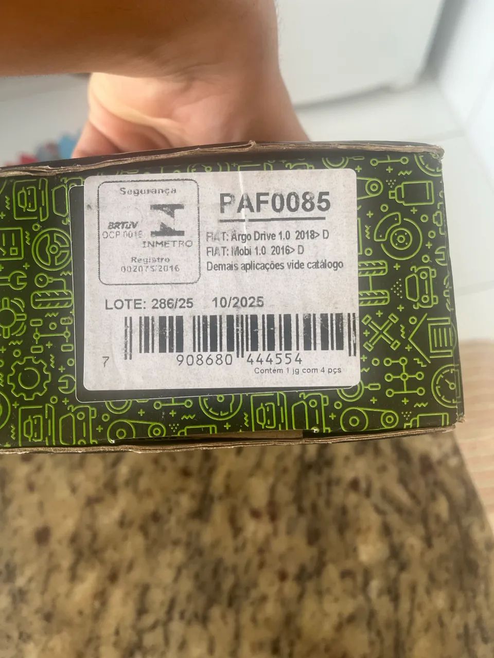 Pastilha de freio 1 jogo com 4 peças  - Foto 3