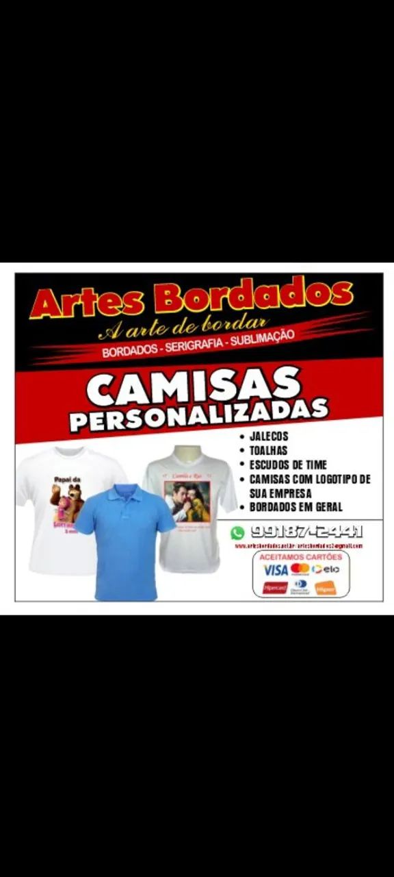 Fardamentos personalizados,  fabricação própria e rápida! 