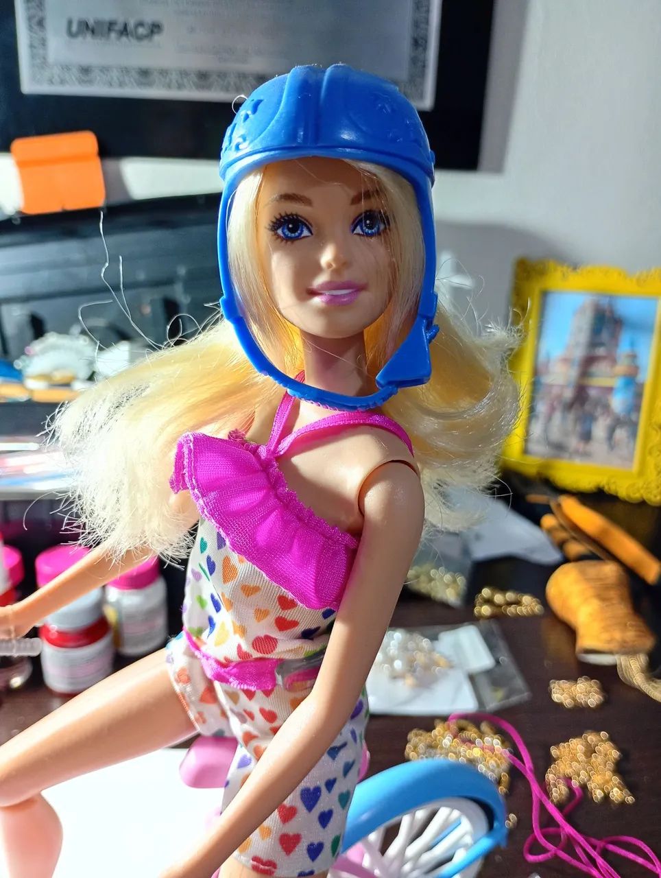 Boneca Barbie de bicicleta  - Foto 2
