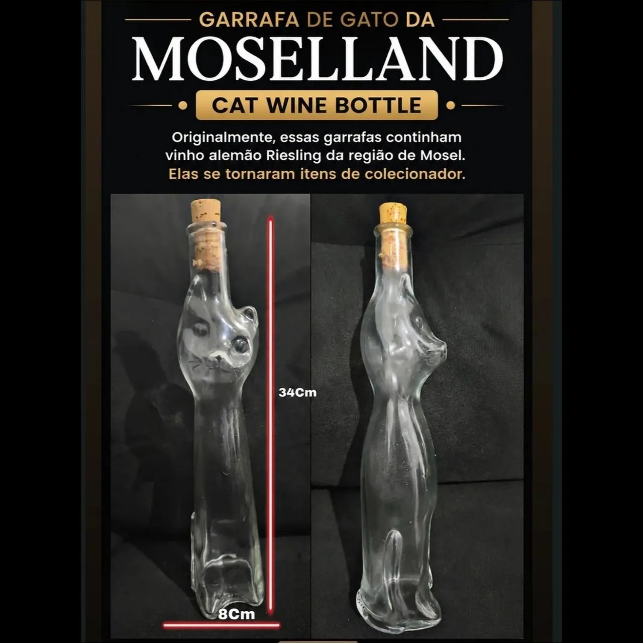 Garrafa de gato da mosseland <br>MOSELLAND