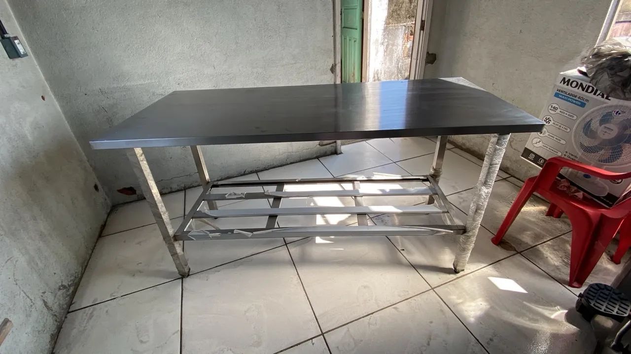 Mesa de preparação em inox  - Foto 4