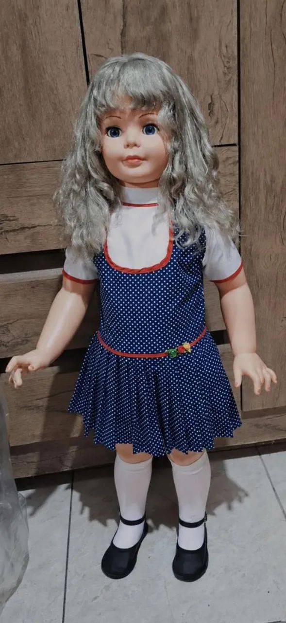 Boneca amiguinha da estrela vestido azul com bolinhas - Foto 5