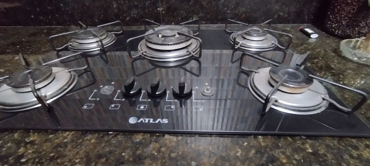 Cooktop 5 bocas (3 bocas funcionando) - Foto 3