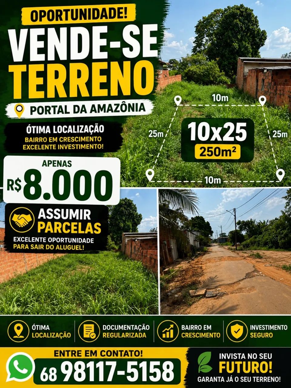 Terreno 10X25