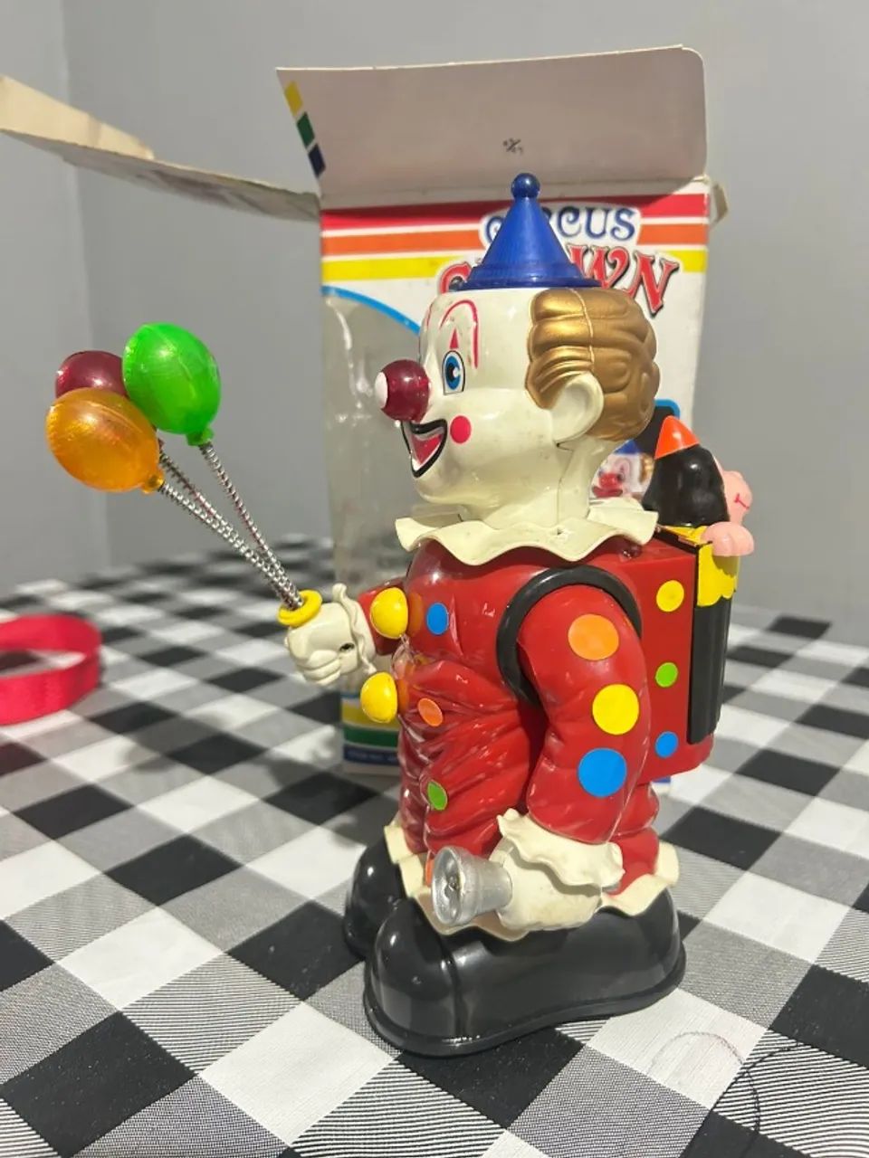 Brinquedo antigo anos 80 Circus Clown - Foto 4