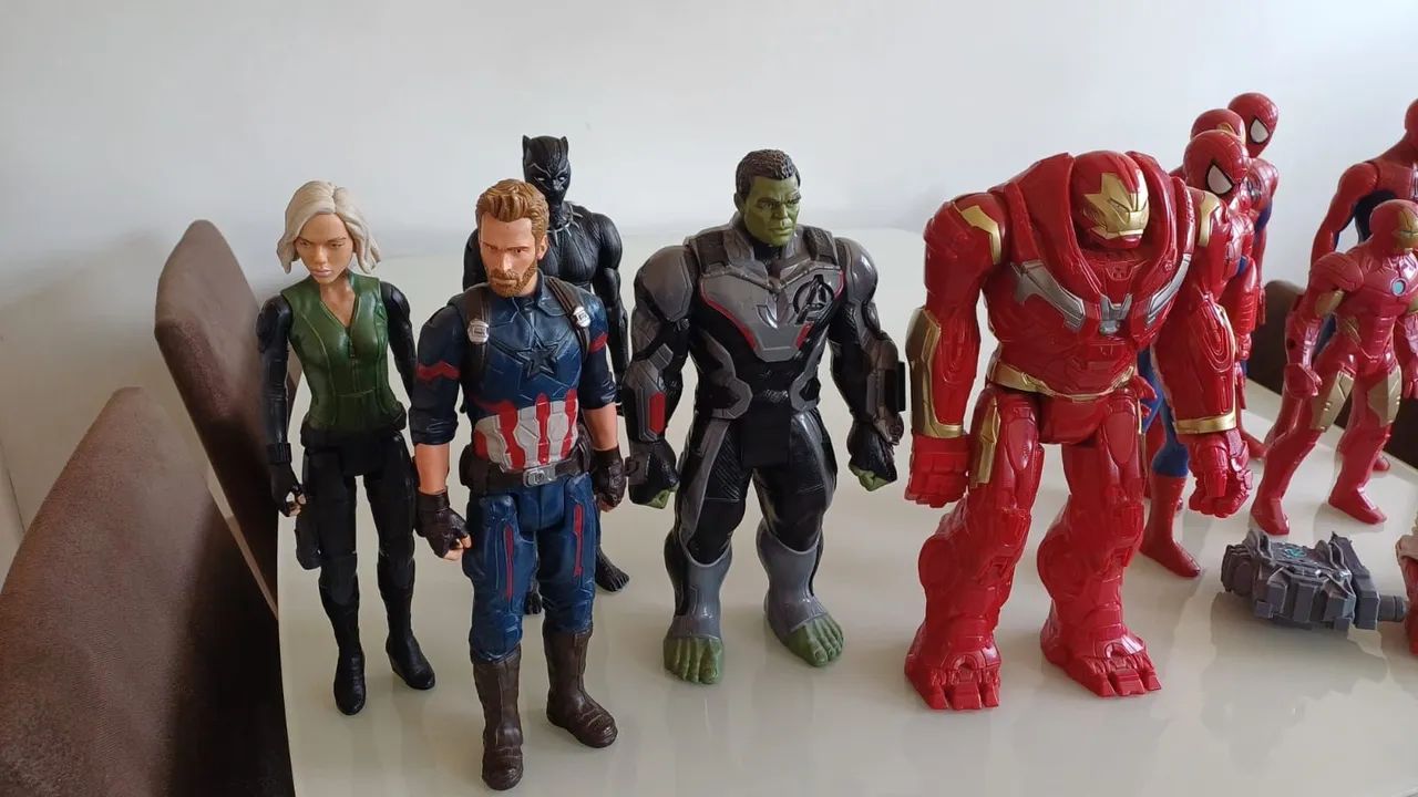 Lote 10 Bonecos Marvel Titan Hero 30cm - Foto 3