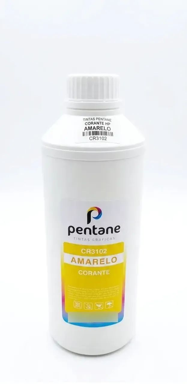 Pentane Dye-Based Yellow Ink Cartridge, 1 Liter, HP Canon