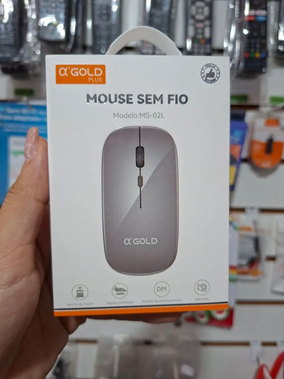 Mouse sem fio recarregável 