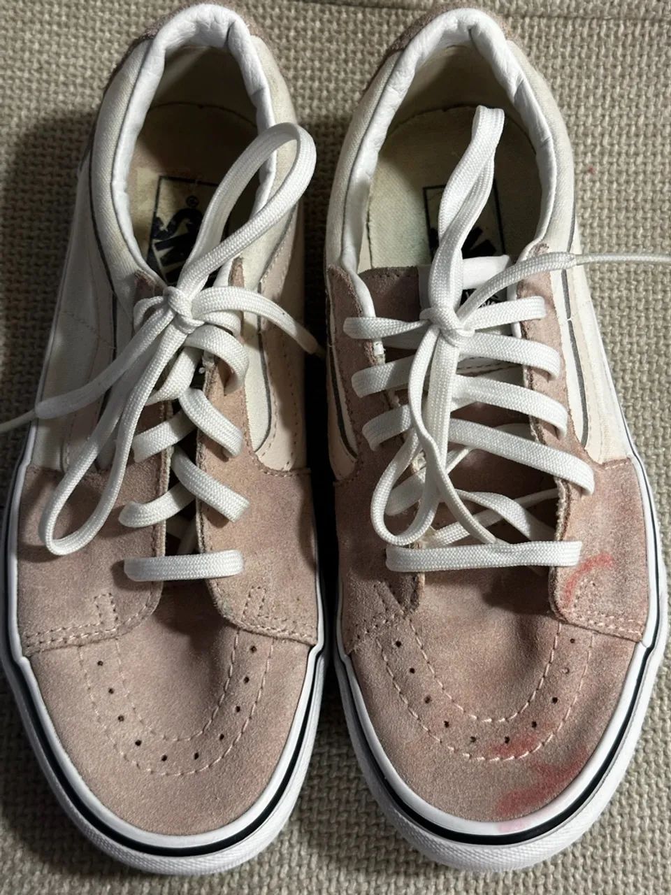 Vans Old Skool Bege e Rosa tamanho 36