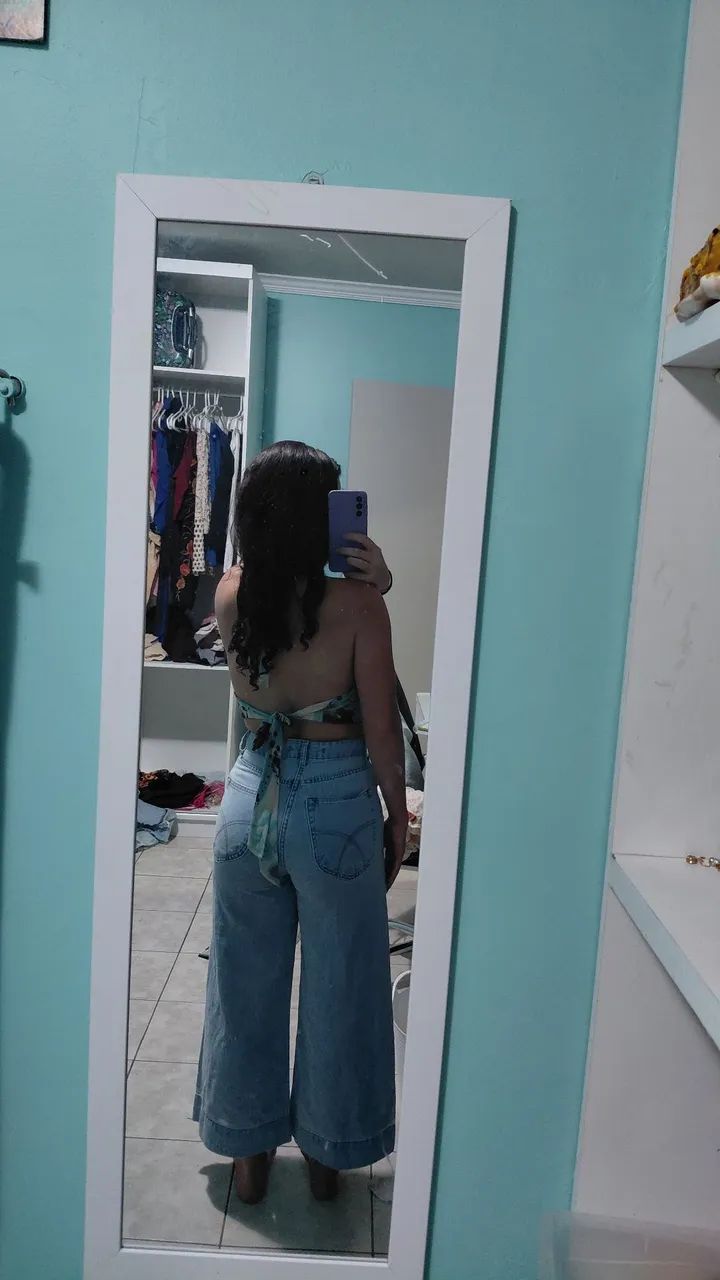 Calça jeans pantacourt  - Foto 2