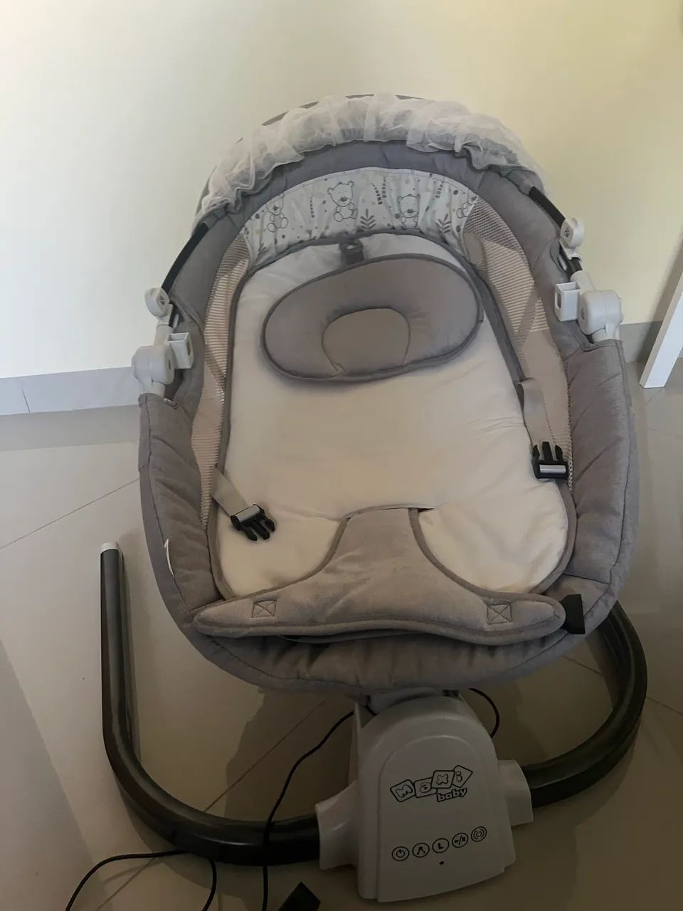 Cadeira Balanço Elétrica Bebê Descanso Automático Musical - Foto 4