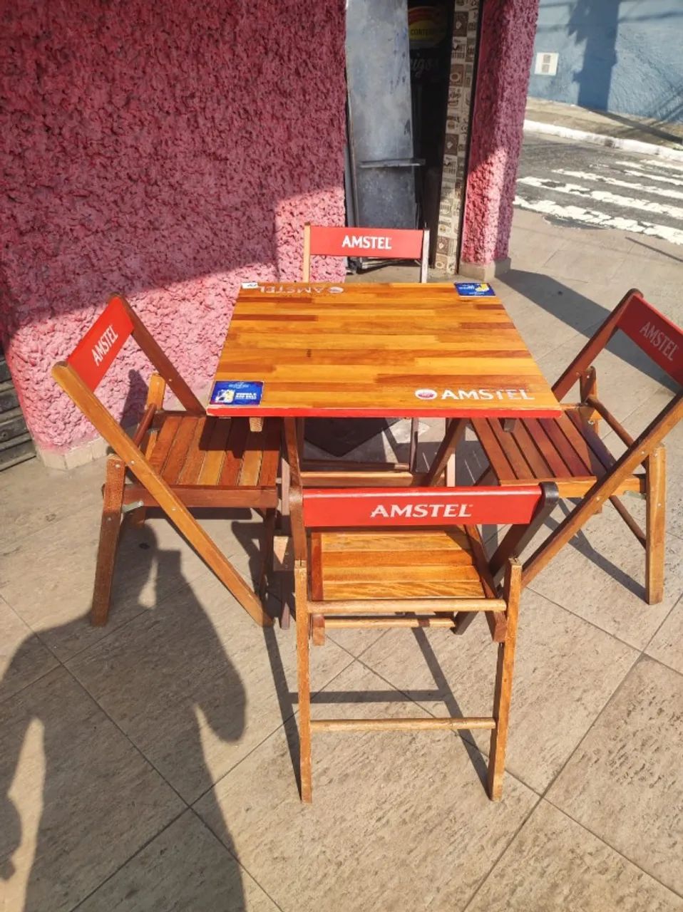 mesa dobravel bar c\4 cadeiras - Foto 2