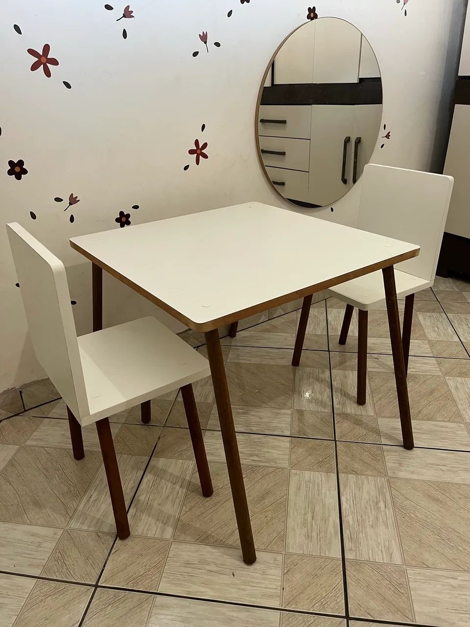 Mesinha Infantil com Cadeira | Mesa para Desenho, Estudo e Atividades