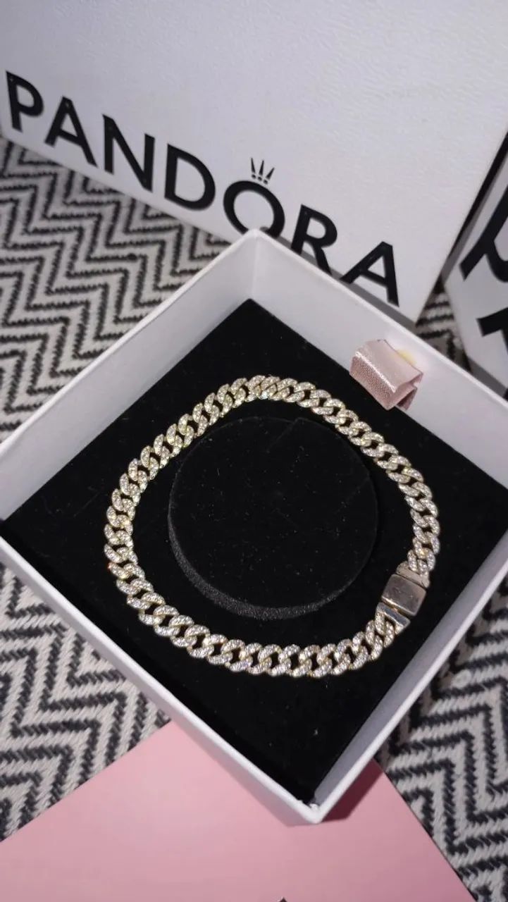 Pandora Timeless Pavé Cuban Chain Bracelet - Foto 2