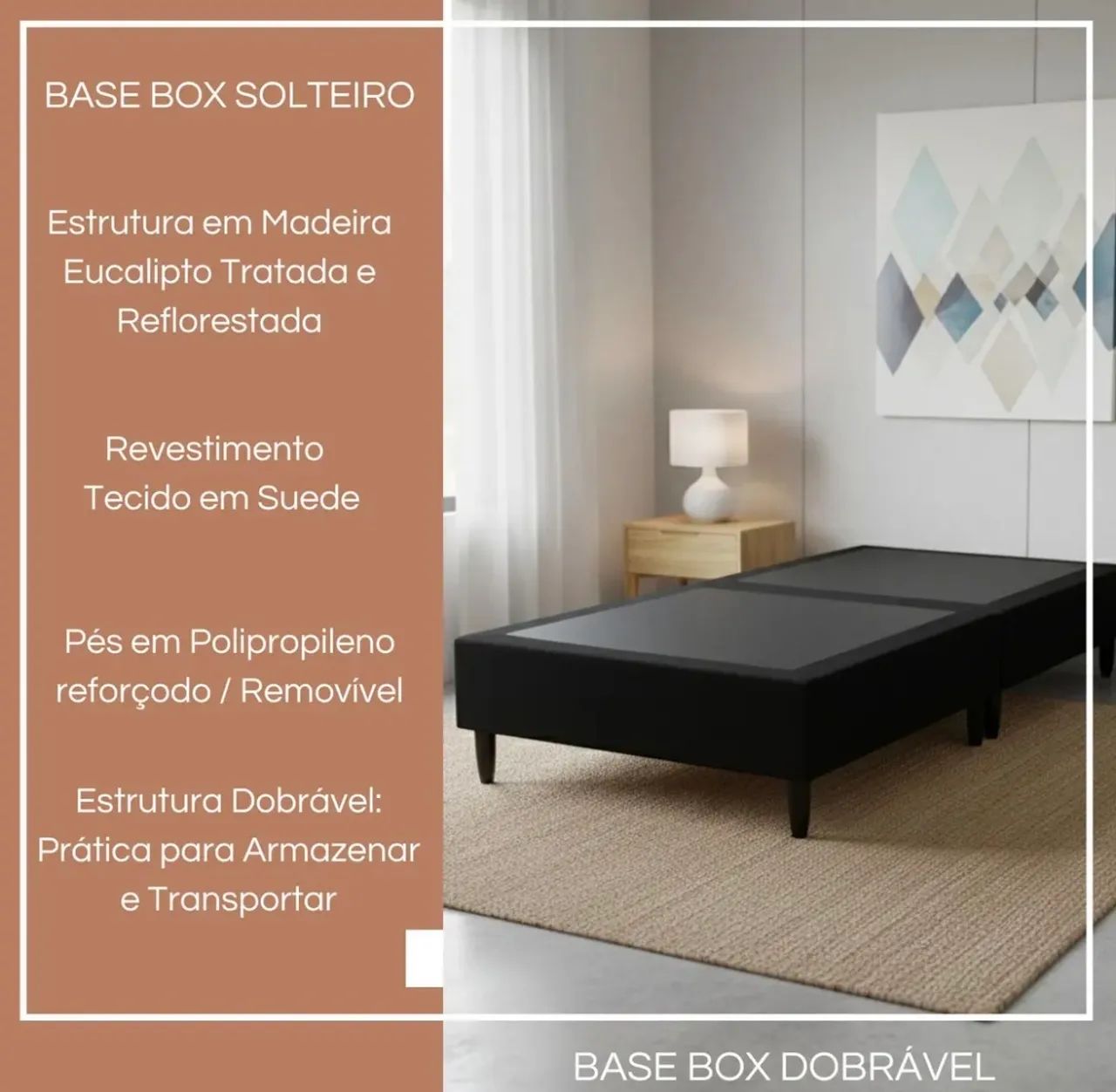 Cama box dobrável solteiro  - Foto 2
