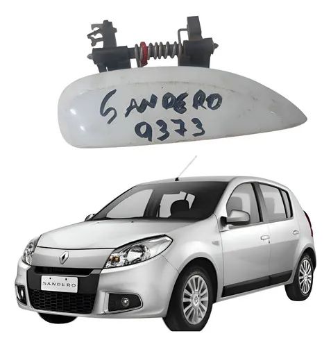 Maçaneta Externa Dianteira Direita Renault Sandero 2013 Branco