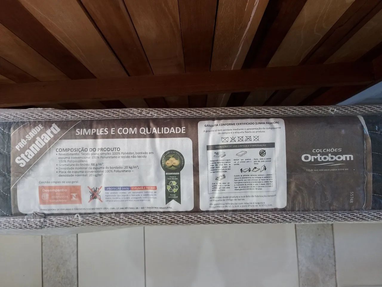 Colchão solteiro ORTOBOM pró-saúde standard - Foto 3