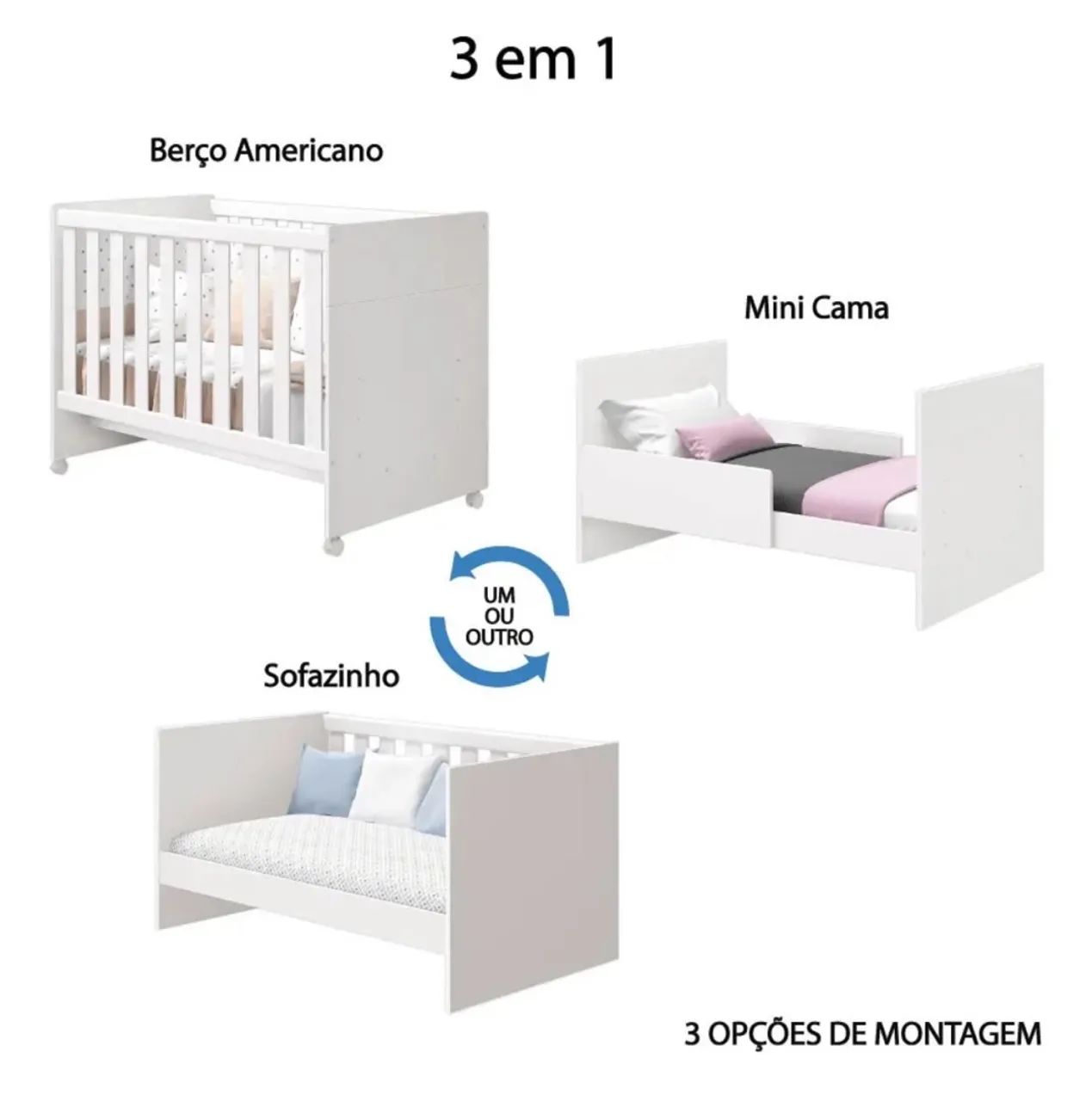 Berço Reller com colchão  USADO e bom estado - Foto 2