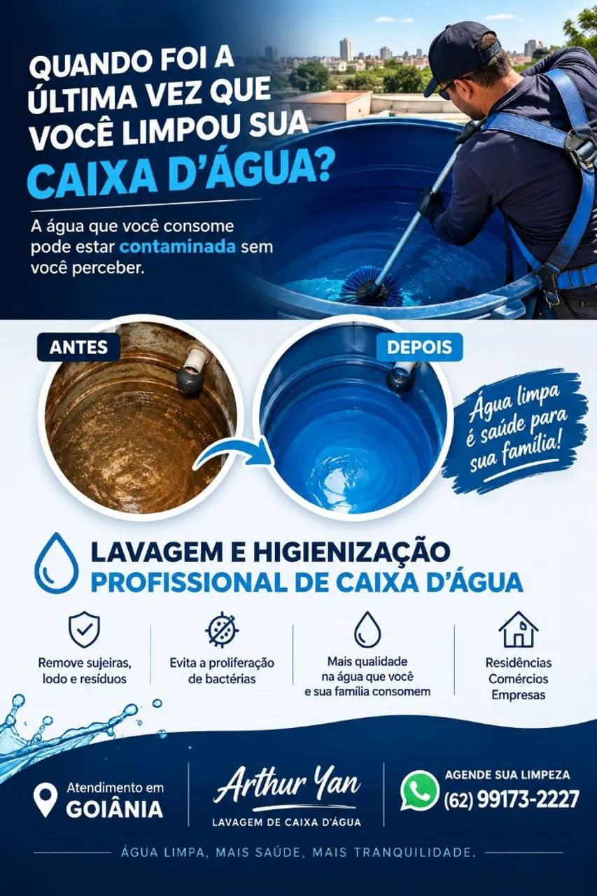 Lavagem de Caixa d'água 