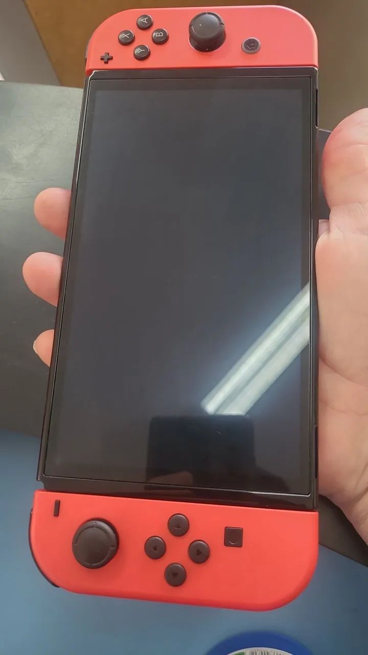 nintendo switch oled destravado sd 128gb red edition