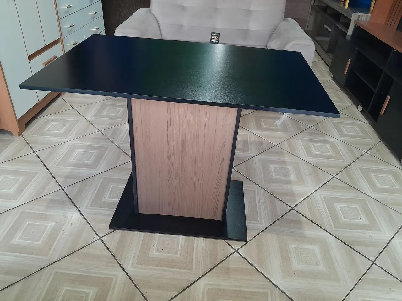 Mesa retângular 4 cd almofadadas MDF  - Foto 4