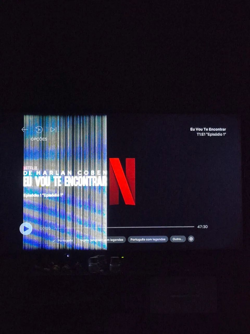 Tv sony 48 polegadas com defeito 