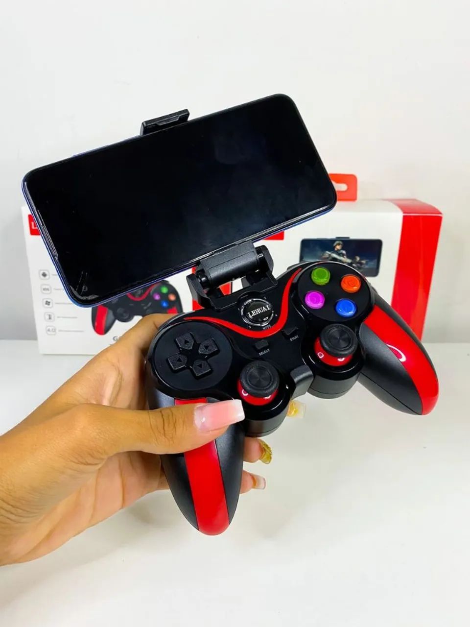 CONTROLE GAMER JOYSTICK BLUETOOTH PARA CELULAR - Foto 2