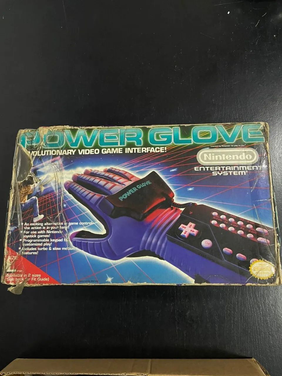 Power Glove Nes na caixa 