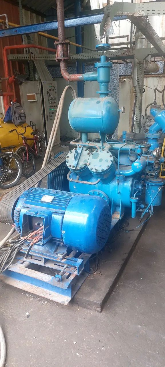 compressor MADEF 4c 1611 completo com motor elétrico  - Foto 4