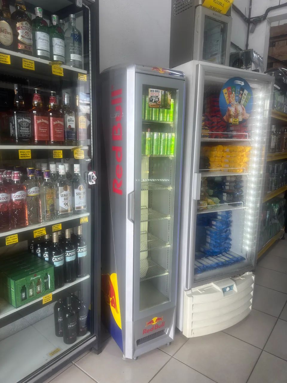 Freezer red bull