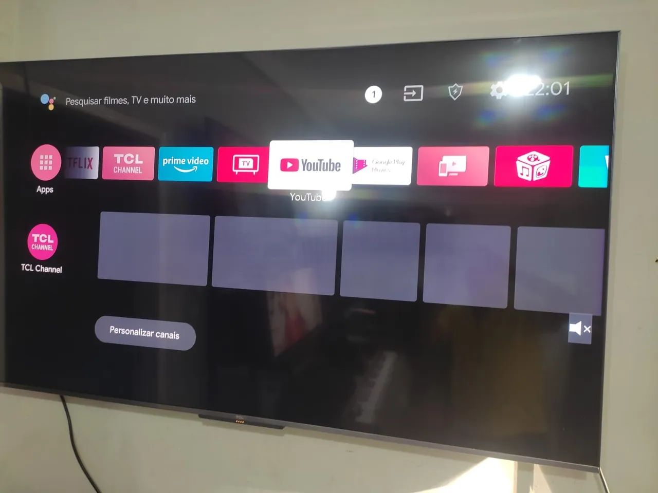 Smart TV tcl Android 65 Polegadas 4K borda infinita comando de voz com nota fiscal - Foto 4