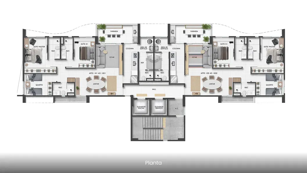 PLANTA 105m²