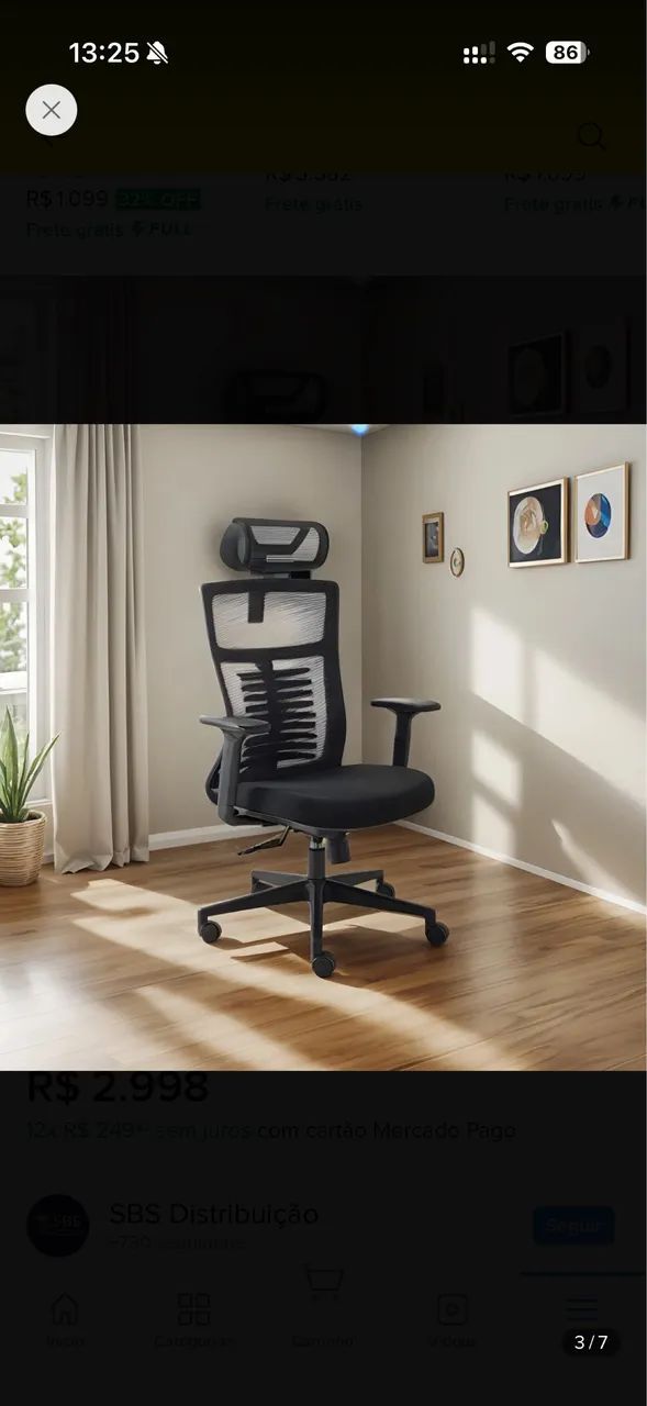 Cadeira gamer ergonômica elements gaming - Foto 4