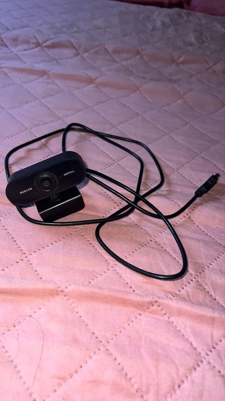 Caixa de som e webcam para pc 