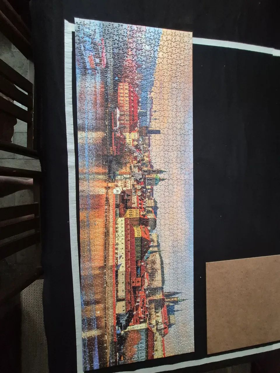 Quebra cabeca grow 1500pcs panorama - por do sol em praga  - Foto 3
